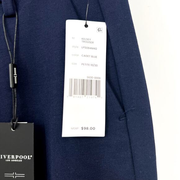LIVERPOOL Kelsey Knit Trouser 10/30 PETITE Cadet Blue Super Stretch Pants NWT - Picture 11 of 14
